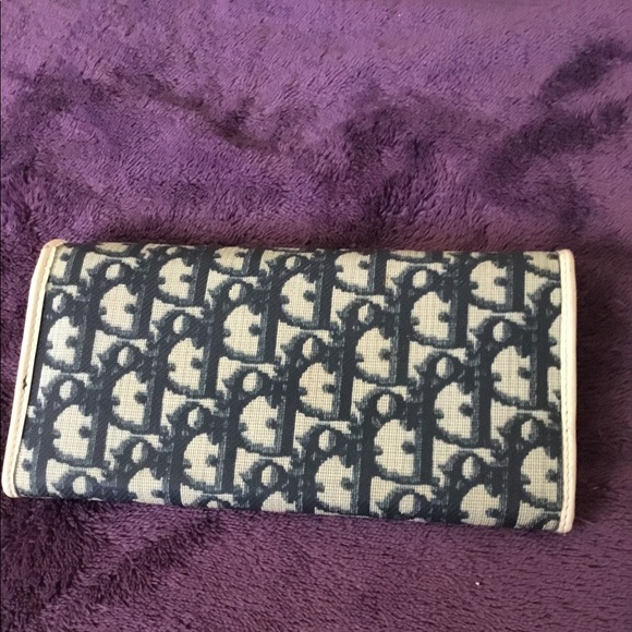 Authentic Christian Dior Trotter Continental PVC/Leather Wallet & Box - Picture 4 of 16